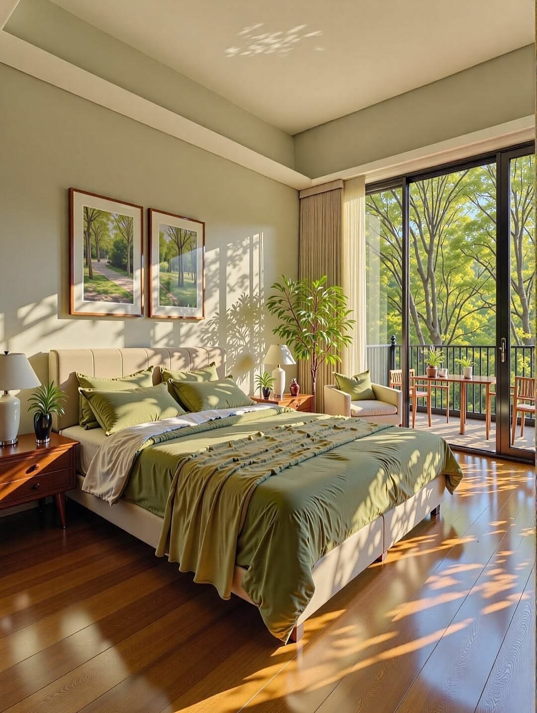 Air purifier in bedroom
